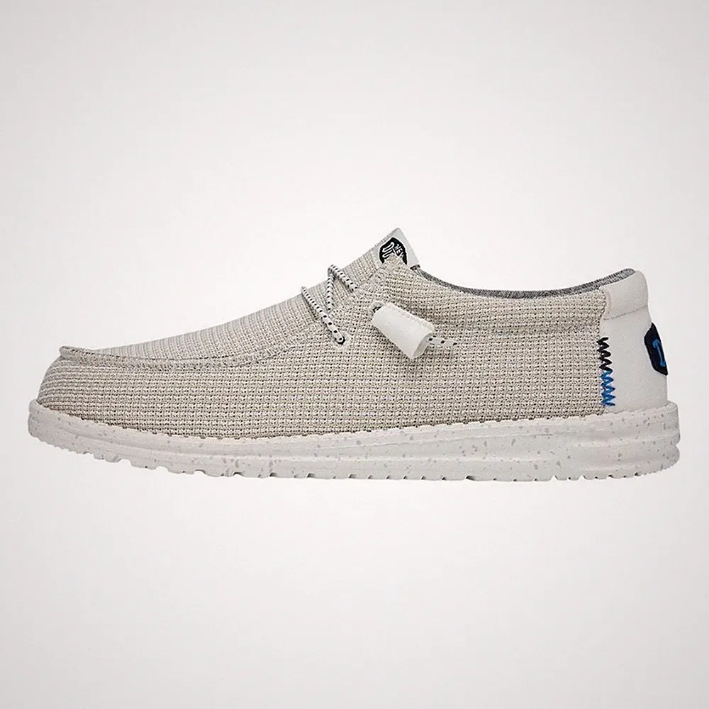 Hey Dude Herren Halbschuhe Wally Sport Mesh, Easy-on - 100 (White)