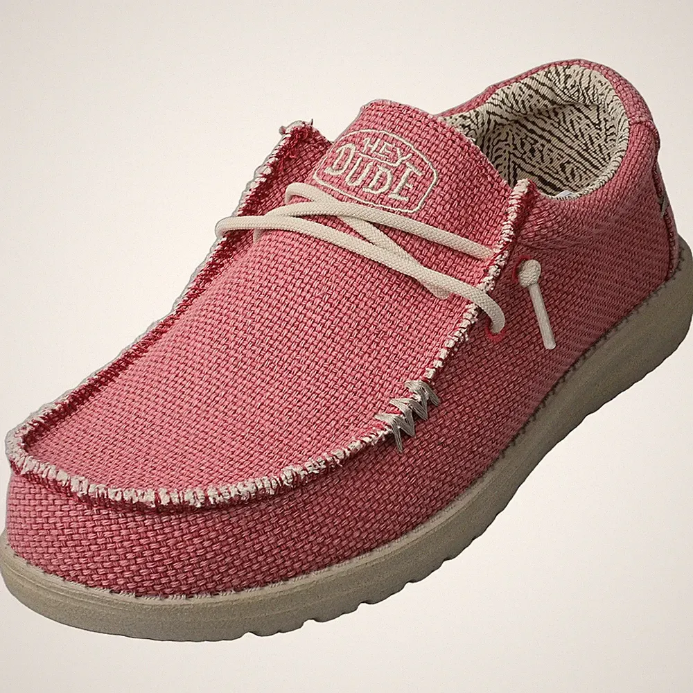 Hey Dude Herren Loafer Schuhe Vally Braided Pompeian Red