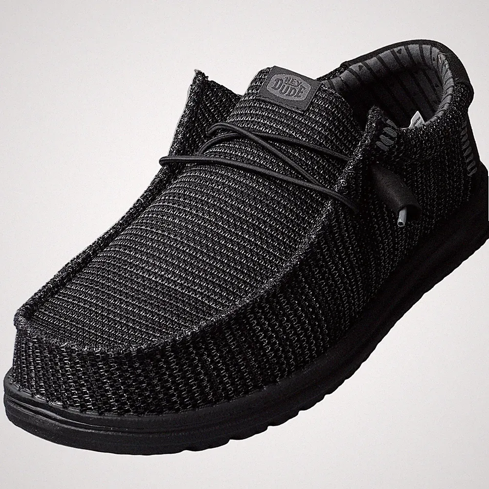 Hey Dude Herren Loafer Schwarz WALLY STRETCH SOX - 41 EU