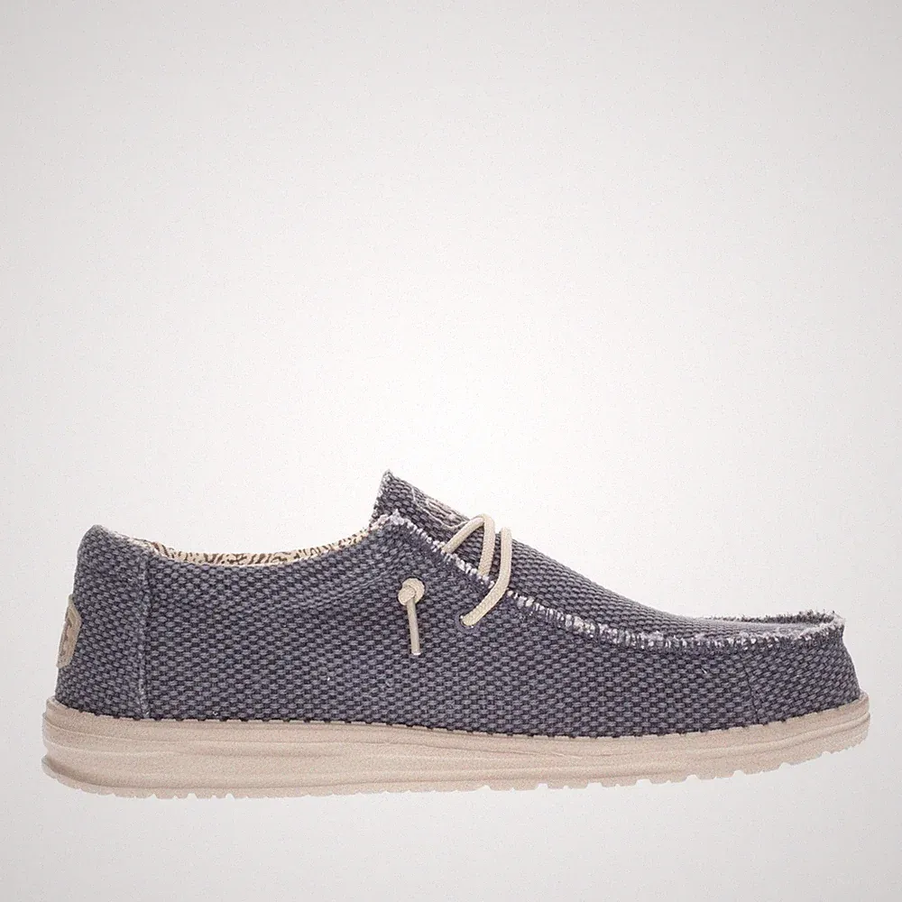 Hey Dude Herren Stoff-Loafer Blau 40003 4nm