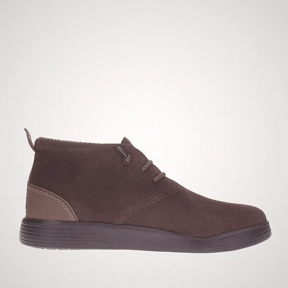 Hey dude Herren Wildleder Halbschuh dunkelbraun 40605
