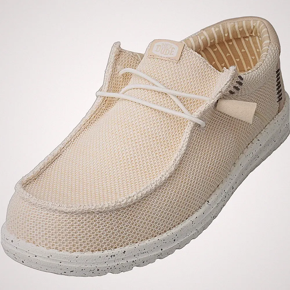 Hey Dude Männer Loafer WALLY STRETCH SOX in Creme - 43 EU