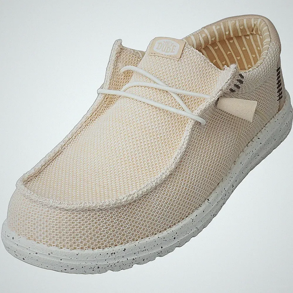 Hey Dude Männer Loafer WALLY STRETCH SOX in Creme - 45 EU