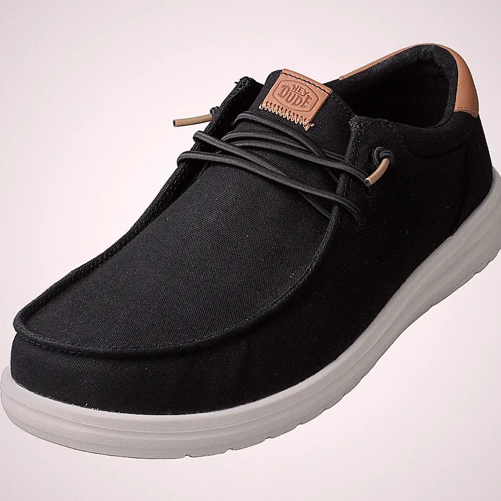 Hey Dude Paul Herren Loafer Schuhe Schwarz Herren - 45 EU
