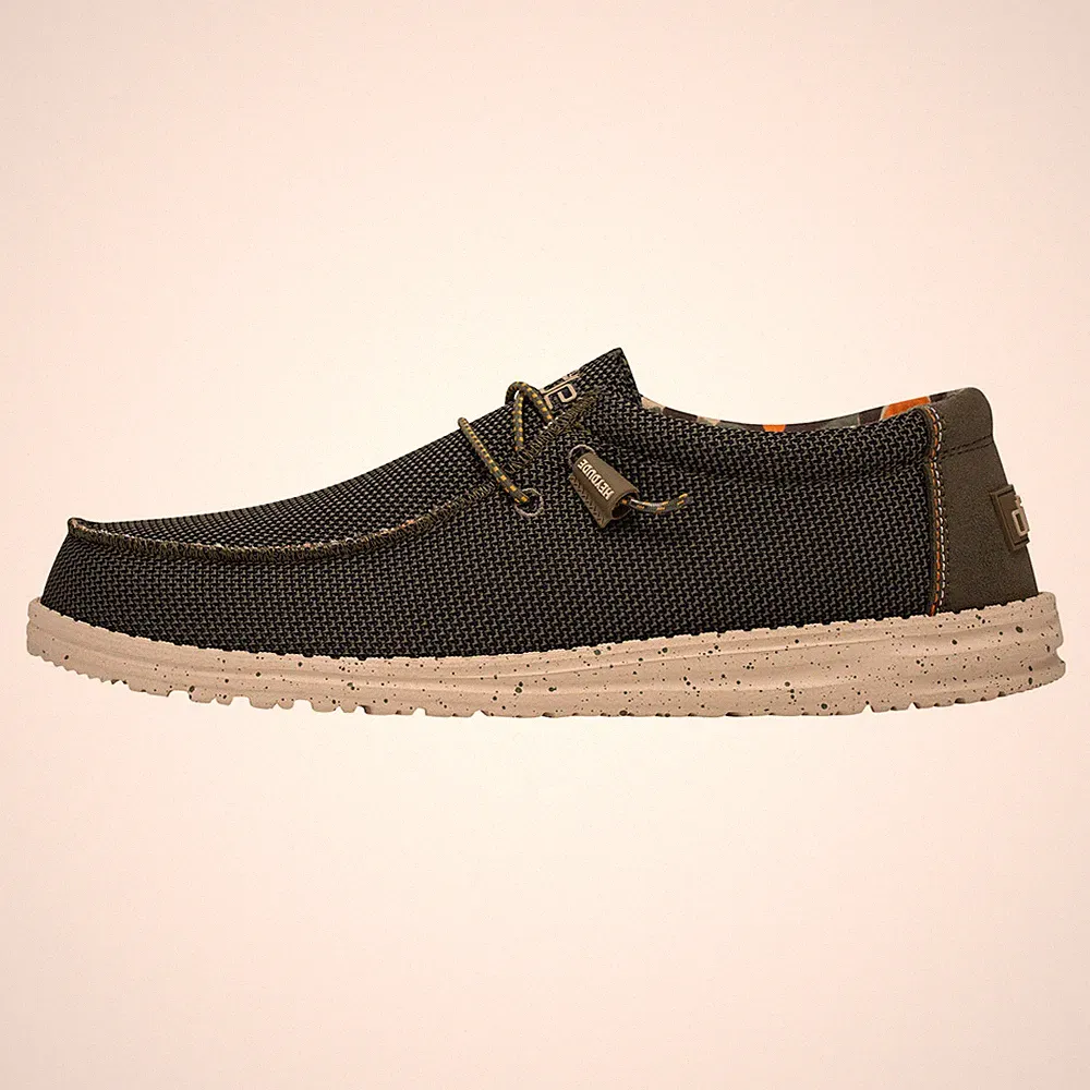 Hey Dude Wally Sox leichte Herren Schuhe Sommer Frühling Freizeit Sneaker Grün