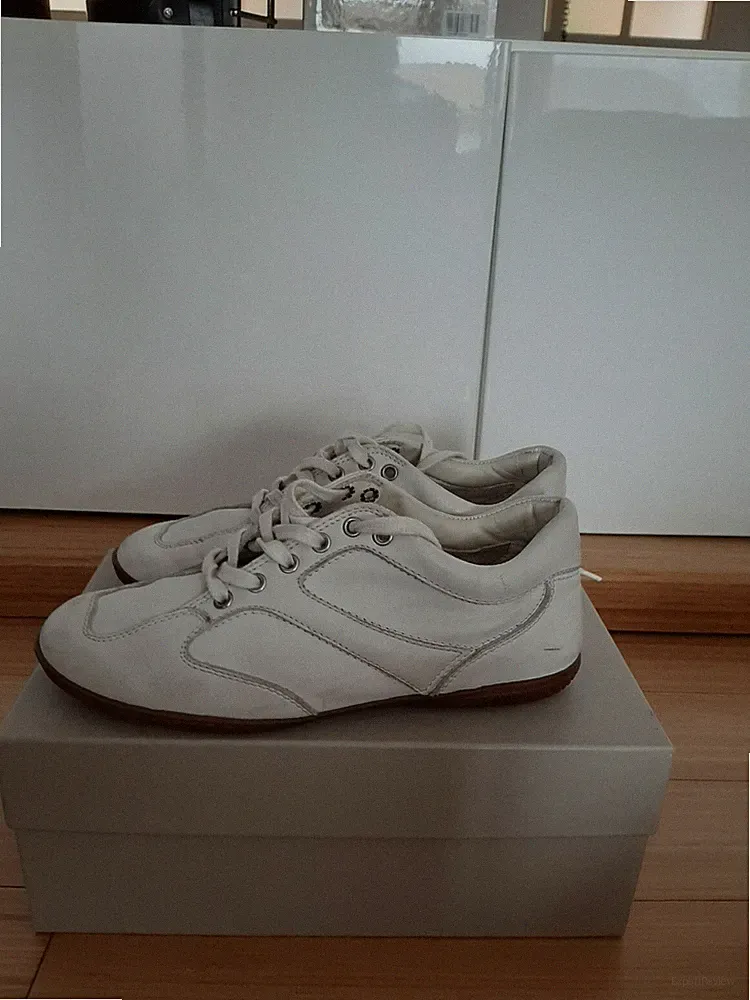 Hogan Schuhe Damen Leder Weiß Nr 37/5