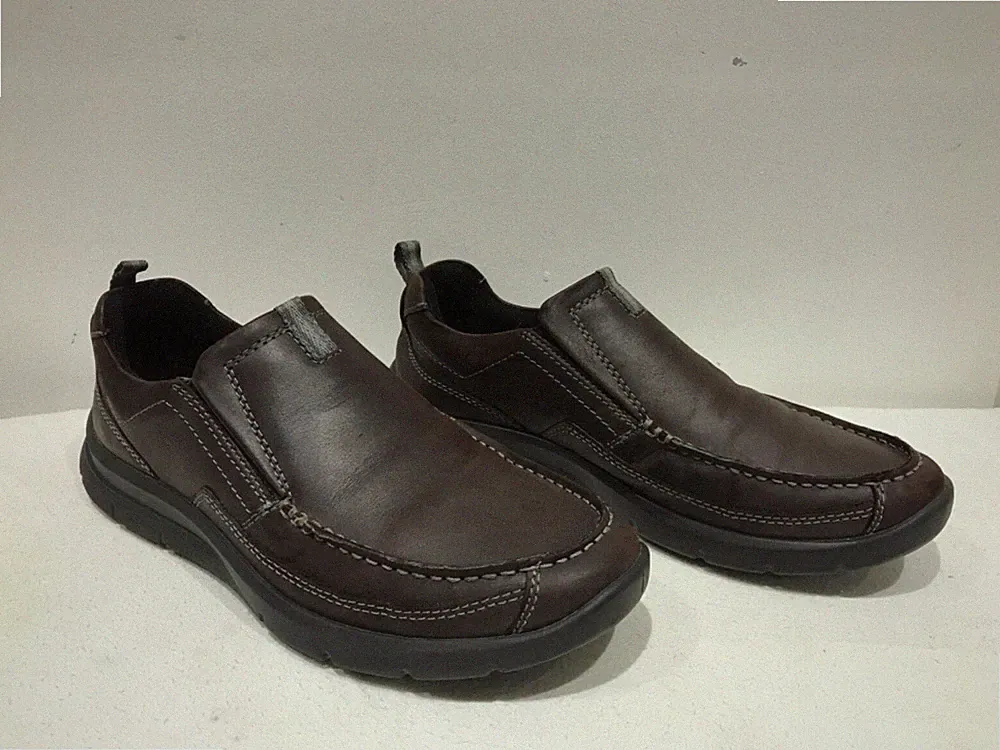 Hotter Boost II STD Loafer Schuhe UK 6 braun Leder Slipper Freizeit