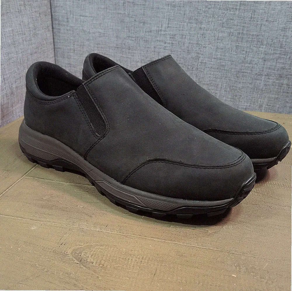 Hotter Munro Herrenschuhe Größe UK 8 schwarz wasserdicht Slipper Wanderschuhe WP