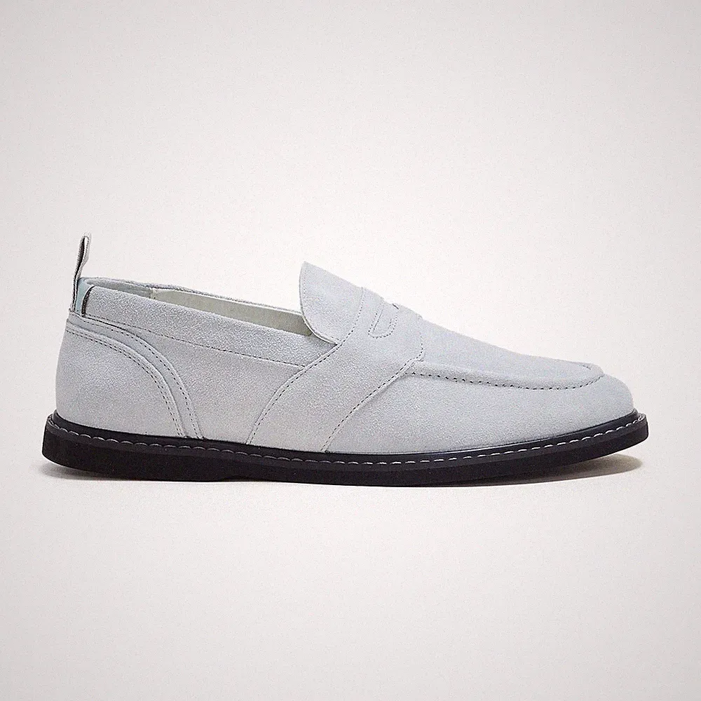 Hours Is Yours Cohiba L30 Penny Loafer Schuhe - ice grey