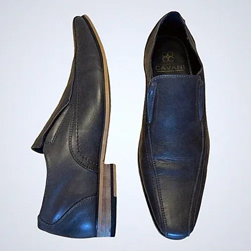 House of Cavani Herren Halbschuhe grau Gr. UK 9 EU 43 Strata Leder formelle Schuhe sehr guter Zustand