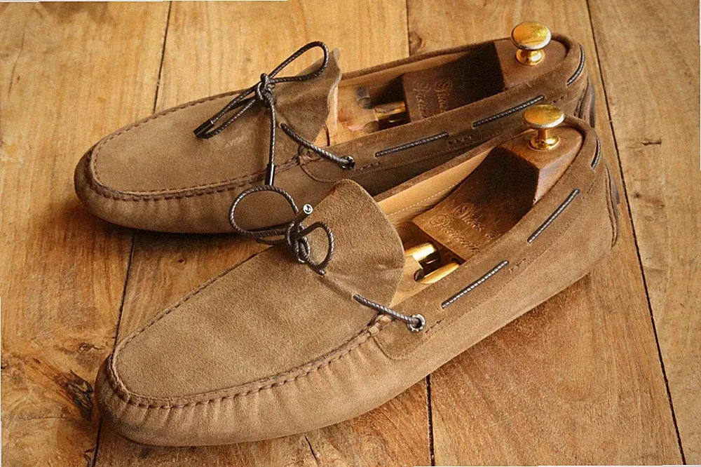 Hugo Boss Braun Wildleder Fahrschuhe Halbschuhe Herren UK 10 EU 44 US 11