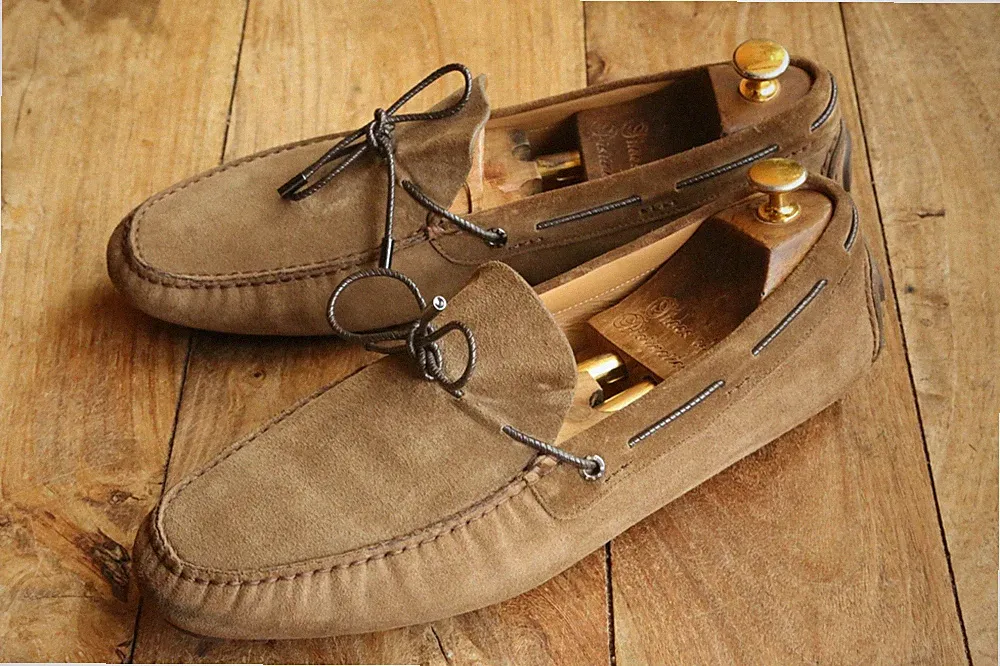 Hugo Boss Braun Wildleder Fahrschuhe Halbschuhe Herren UK 10 EU 44 US 11