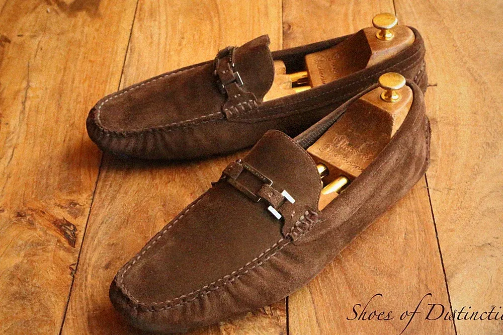 Hugo Boss Braun Wildleder Fahrschuhe Halbschuhe Herren UK 11 EU 45 US 12