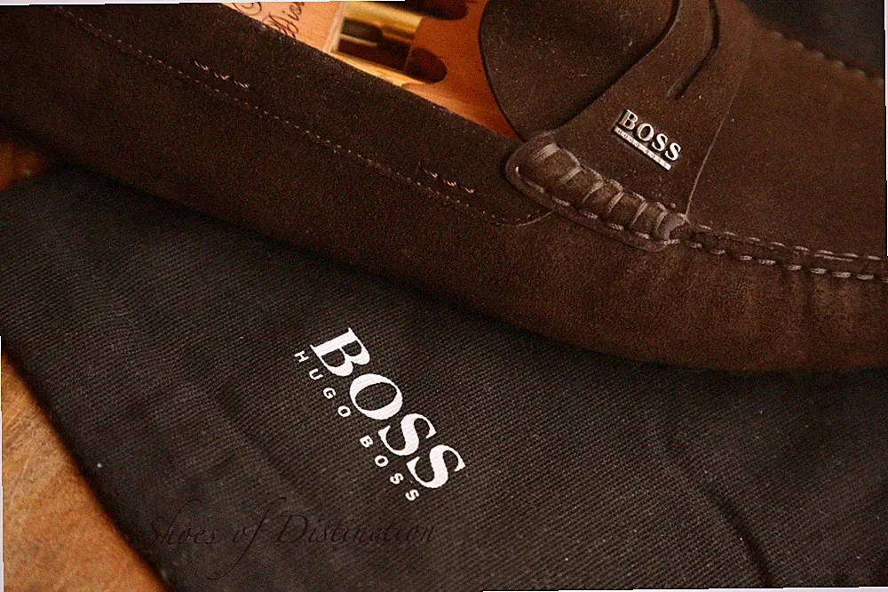 Hugo Boss Braun Wildleder Fahrschuhe Halbschuhe Herren UK 9 EU 43 US 10