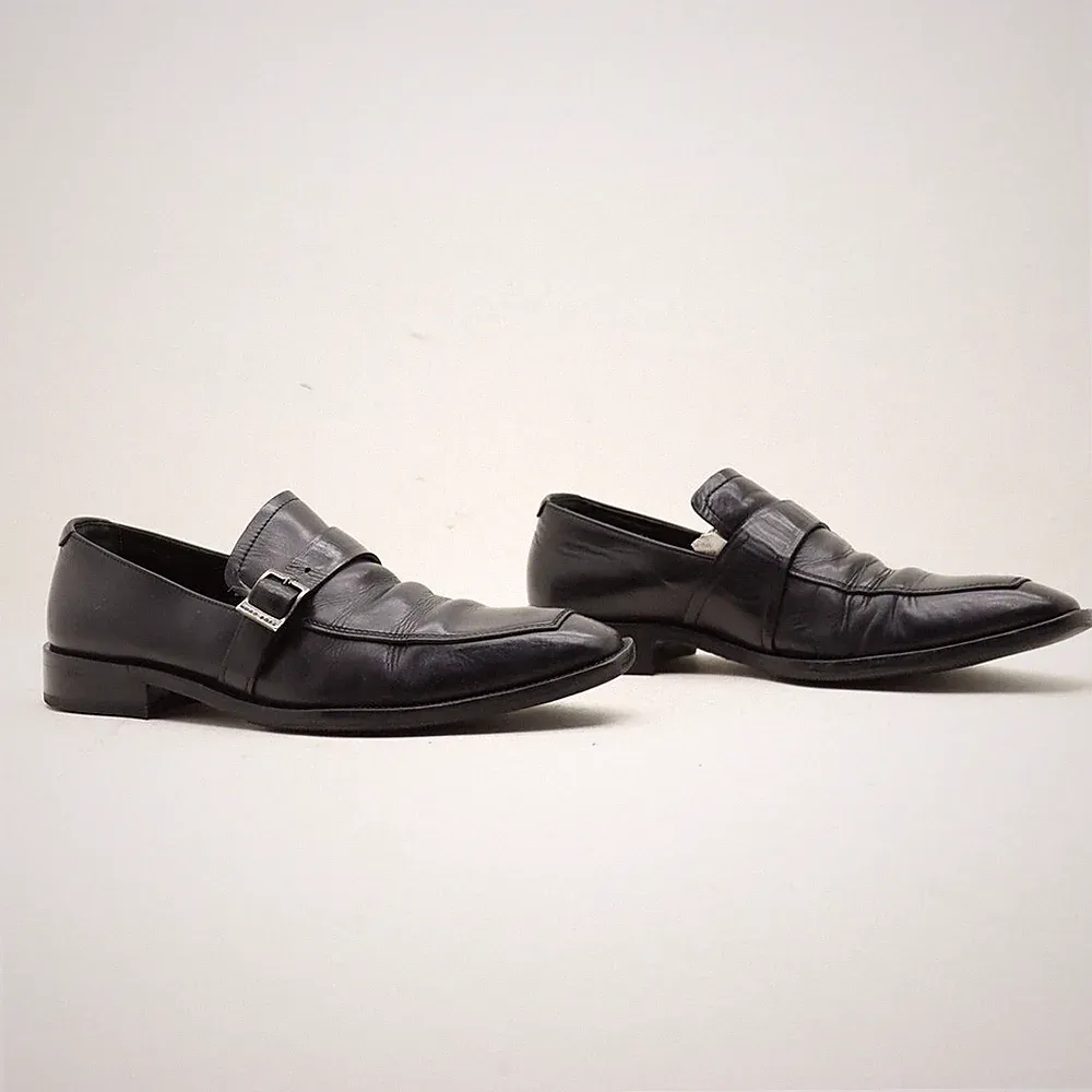 HUGO BOSS Halbschuhe gebraucht Nummer 9,5 (Cod.CS1522) Leder schwarz