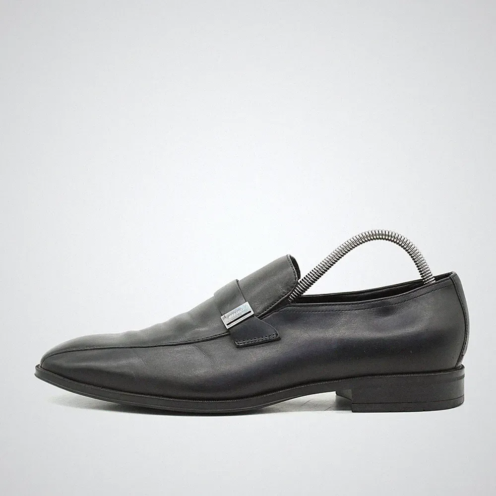 HUGO BOSS Herren Loafer EU 43 50165063 Schwarz Leder Komfort-Innensohle Business