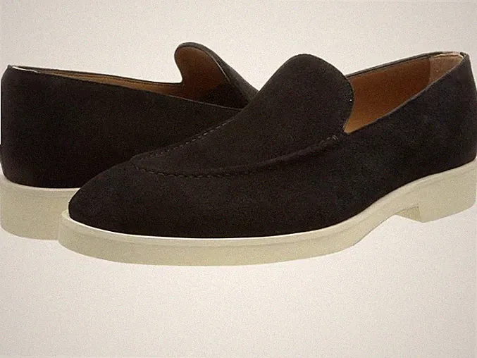 Hugo Boss Jerrard_Halbschuhe/Mokassins Made in Italy, Wildleder&Leder, leicht