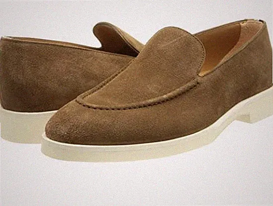 Hugo Boss Jerrard Loaf Herren Wildleder Leder Halbschuhe Made In Italy Extra Leicht