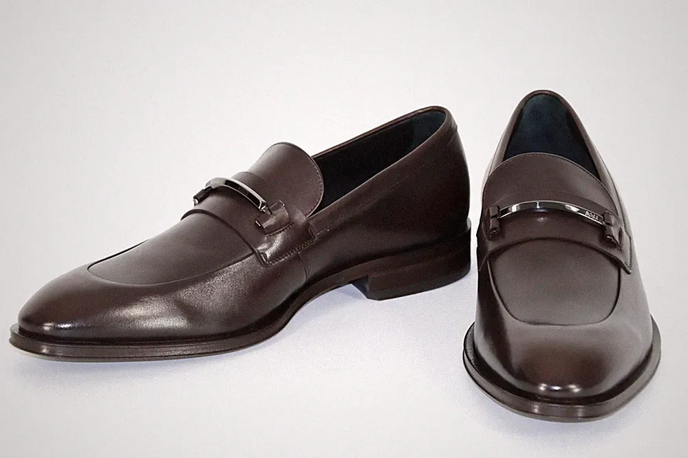 HUGO BOSS Loafer, Mod. Derrek_Loaf_buhw, Gr. 44 / UK 10 / US 11, Dark Brown
