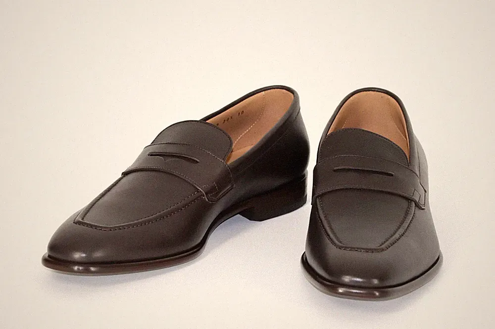 HUGO BOSS Loafer, Mod. Lisbon_Loaf_ltpe, Gr. 44 / UK 10 / US 11, Dark Brown