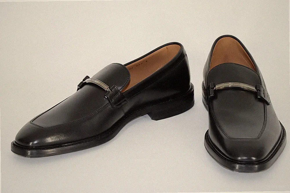 HUGO BOSS Loafer, Mod. LisbonW_Loaf_buhw, Gr. 44 / UK 10, Made in Italy, Black