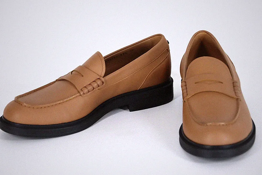 HUGO BOSS Loafer, Mod. Saul_Loaf_lt, Gr. EU 44 / UK 10, Light/Pastel Brown