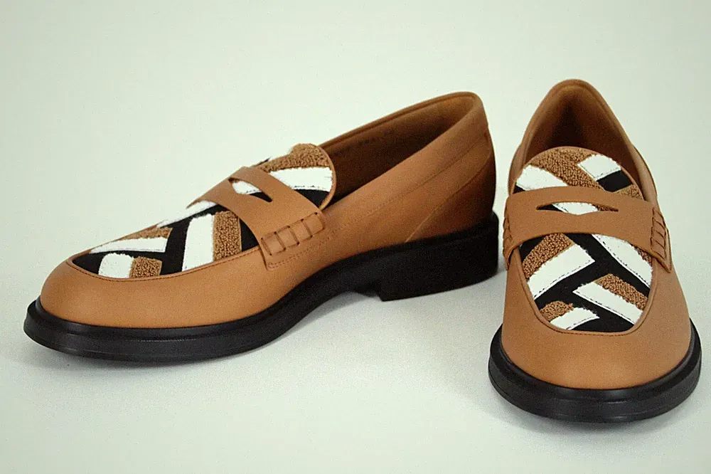 HUGO BOSS Loafer, Mod. Saul_Loaf_vptw, Gr. 42 / UK 8, Light/Pastel Brown