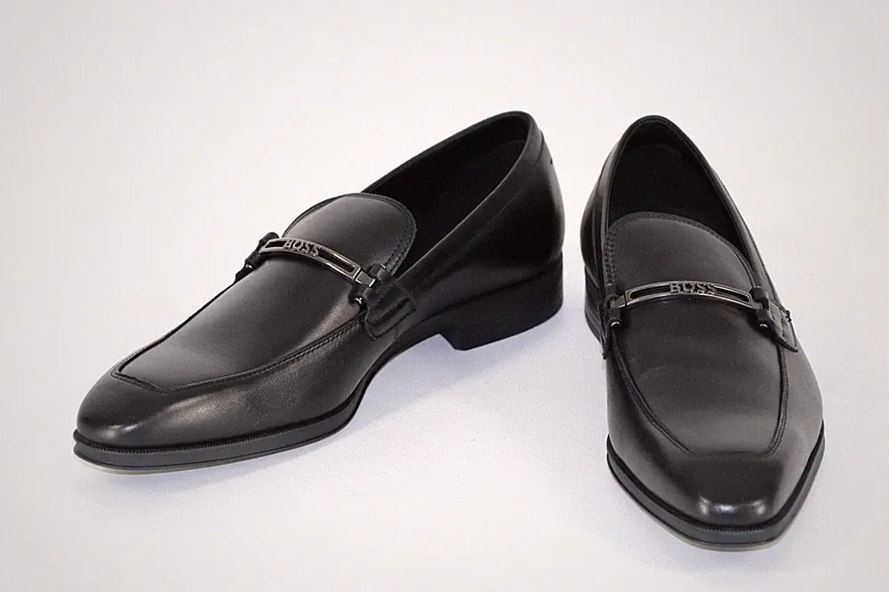 HUGO BOSS Loafer, Mod. Theon_Loaf_buhw, Gr. 42 / UK 8, Made in Portugal, Black