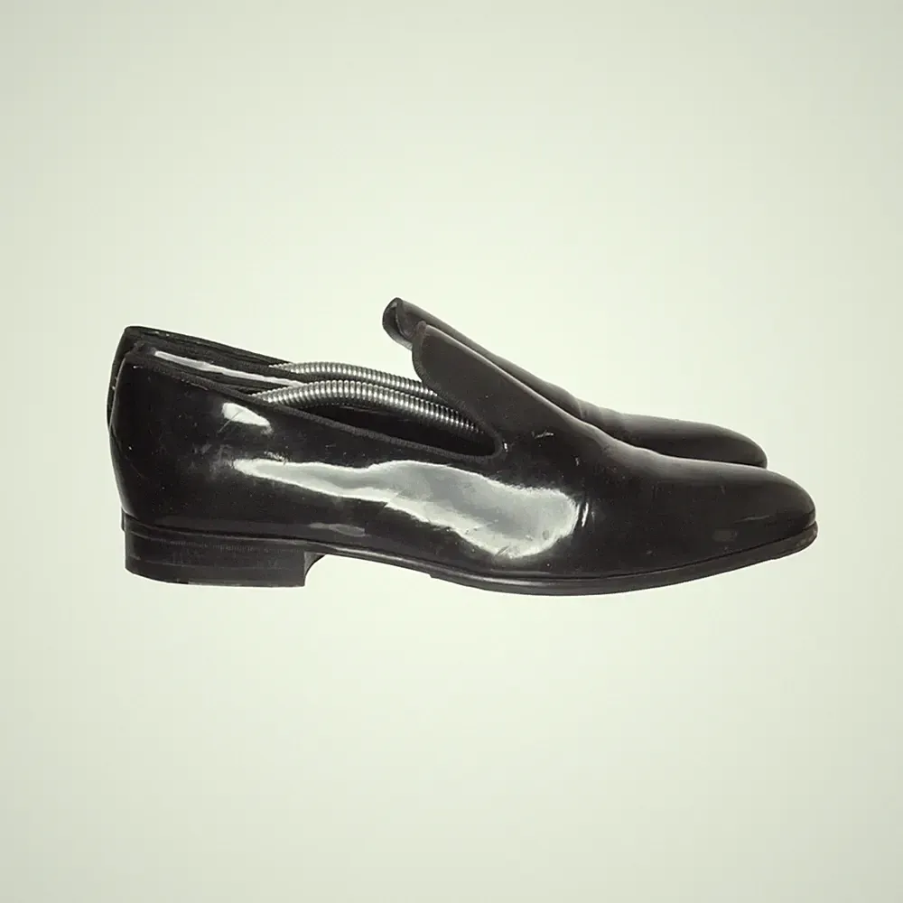 Hugo Boss, Loafers, Größe: 38 1/2, Leder, Schwarz, Herren #JvD