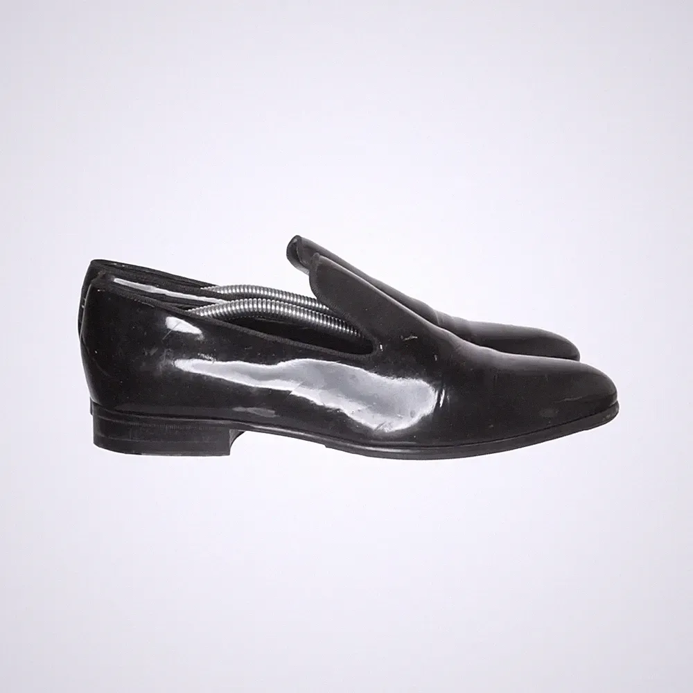Hugo Boss, Loafers, Größe: 38 1/2, Leder, Schwarz, Herren #JvD