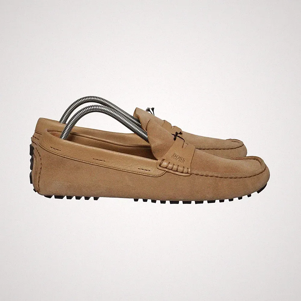 Hugo Boss, Loafers, Größe: 41 1/2, Beige, Herren #Aec
