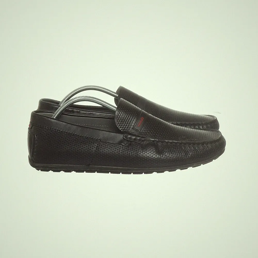 Hugo Boss, Loafers, Größe: 41, Leder, Schwarz, Herren #8zR