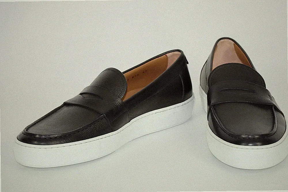 HUGO BOSS Loafers, Mod. Mirage_Loaf_grpe, Gr. EU 42 / UK 8, Dark Grey