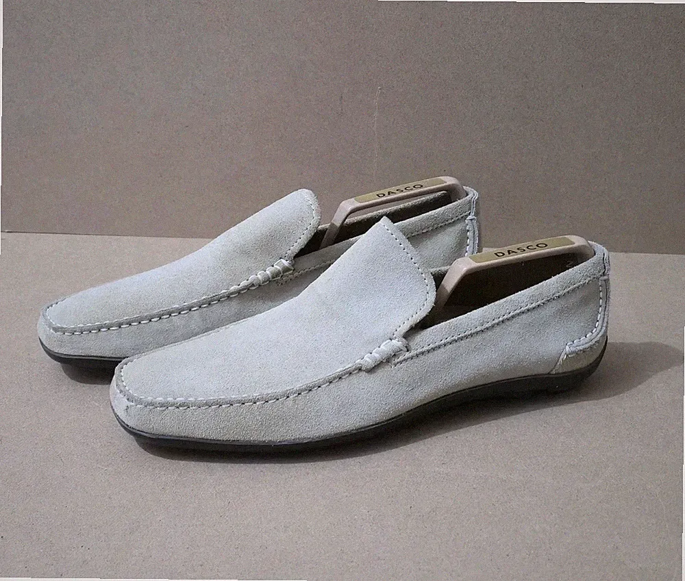 Hugo Boss Schuhe Herren Driving Wildleder Halbschuhe Gr. 7 UK 41 EUR Beige Hellbraun