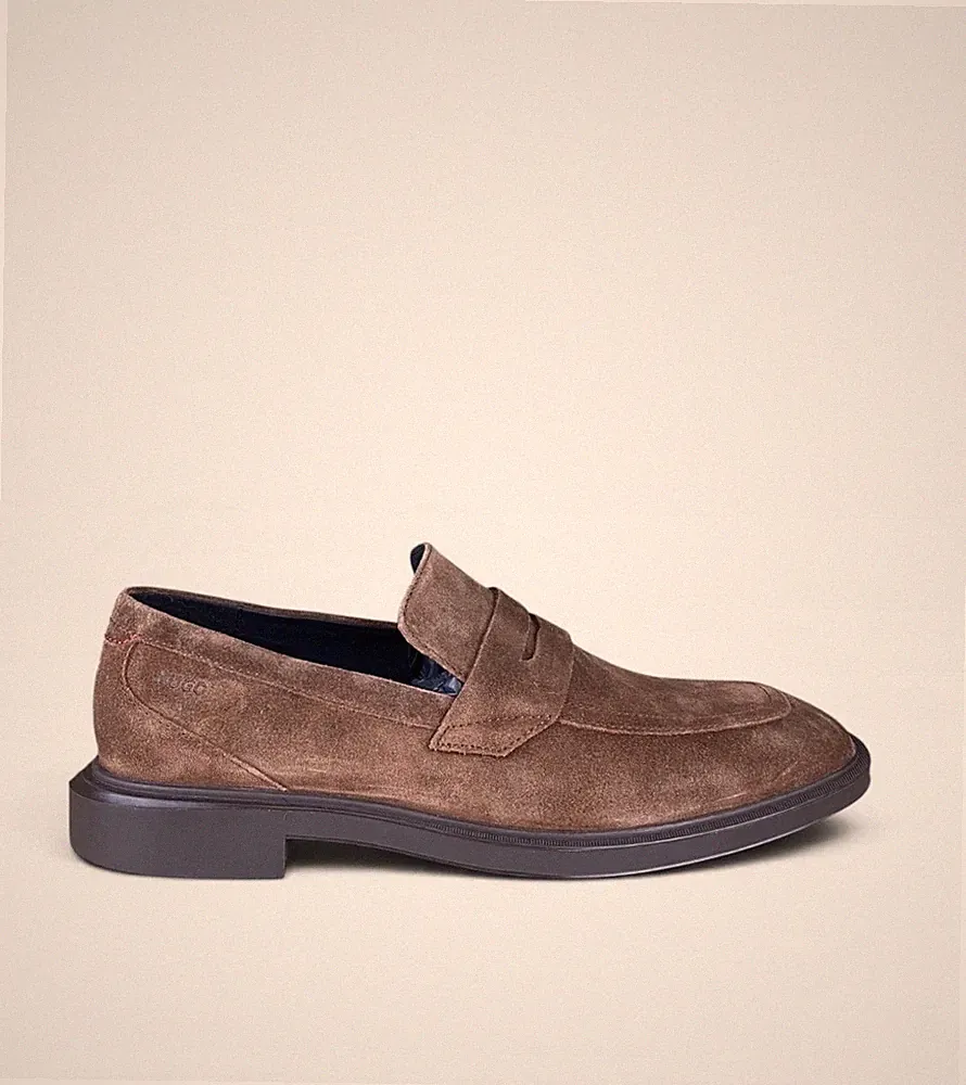 HUGO Herren Gryff Loaf SD Loafer 40 Schuh Neu mit OVP Kalbsleder 50541762 UVP190
