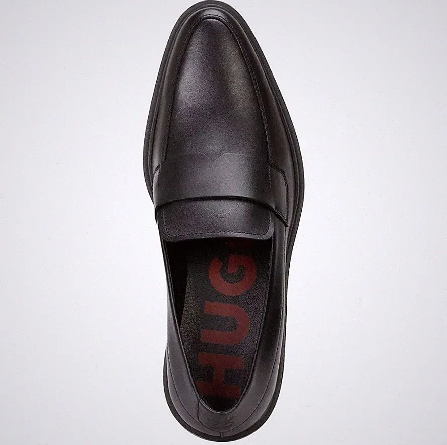 HUGO Kerr Slon Ltlg 10260532 loafers Halbschuhe Kuhleder Mokassin OVP 46,5