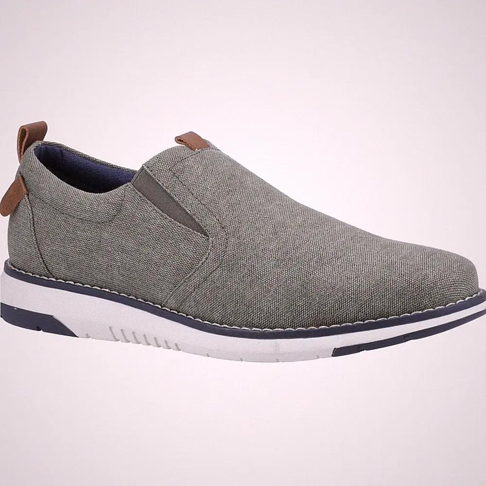 Hush Puppies Benny Canvas Herren Khaki Slipper