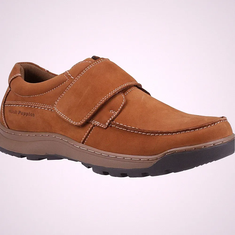 Hush Puppies Casper Herrenslipper Aus Hellem Nubukleder