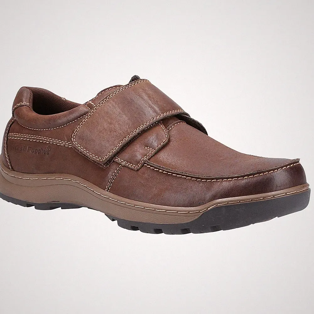 Hush Puppies Casper Leder Herren Braune Loafer