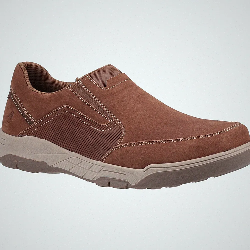 Hush Puppies Fletcher Slipper Herrenschuhe in Hellbraun