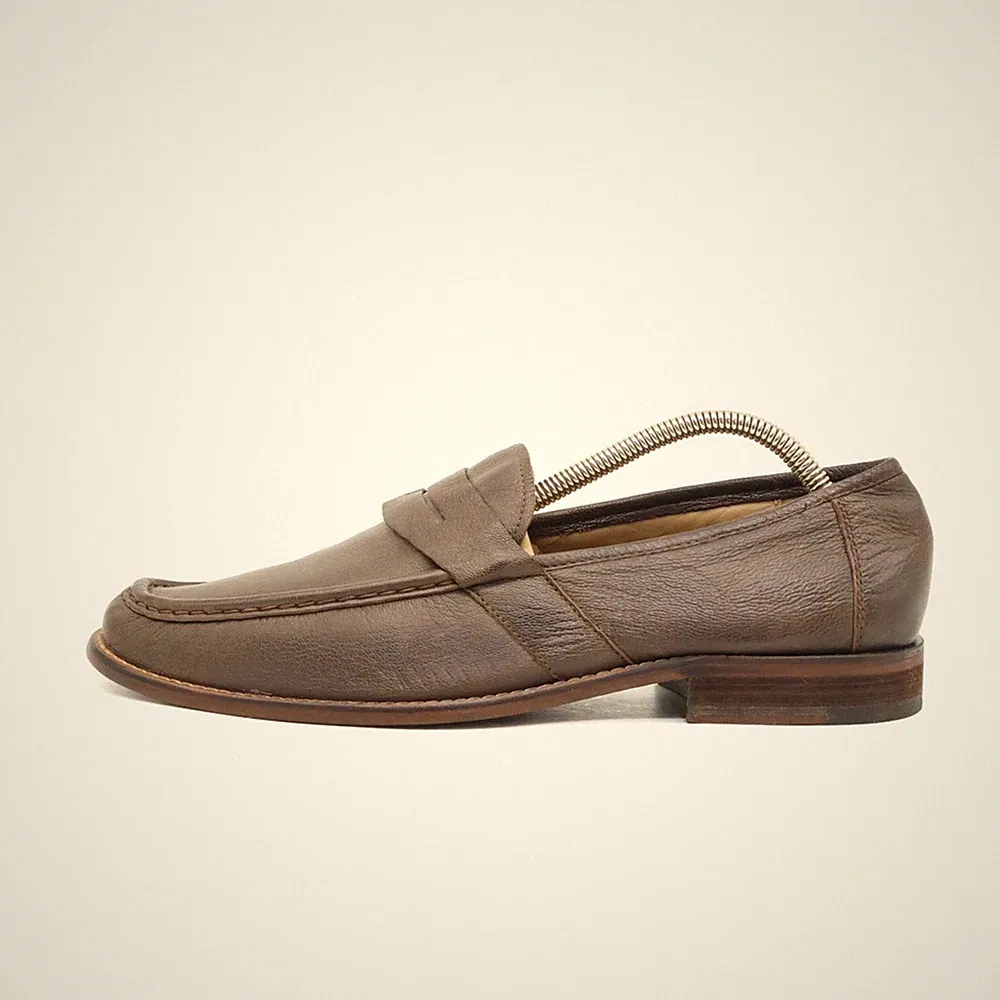 Hush Puppies Herren Penny Loafer Slipper Braun Leder Echtes 1958 Classic EU 40