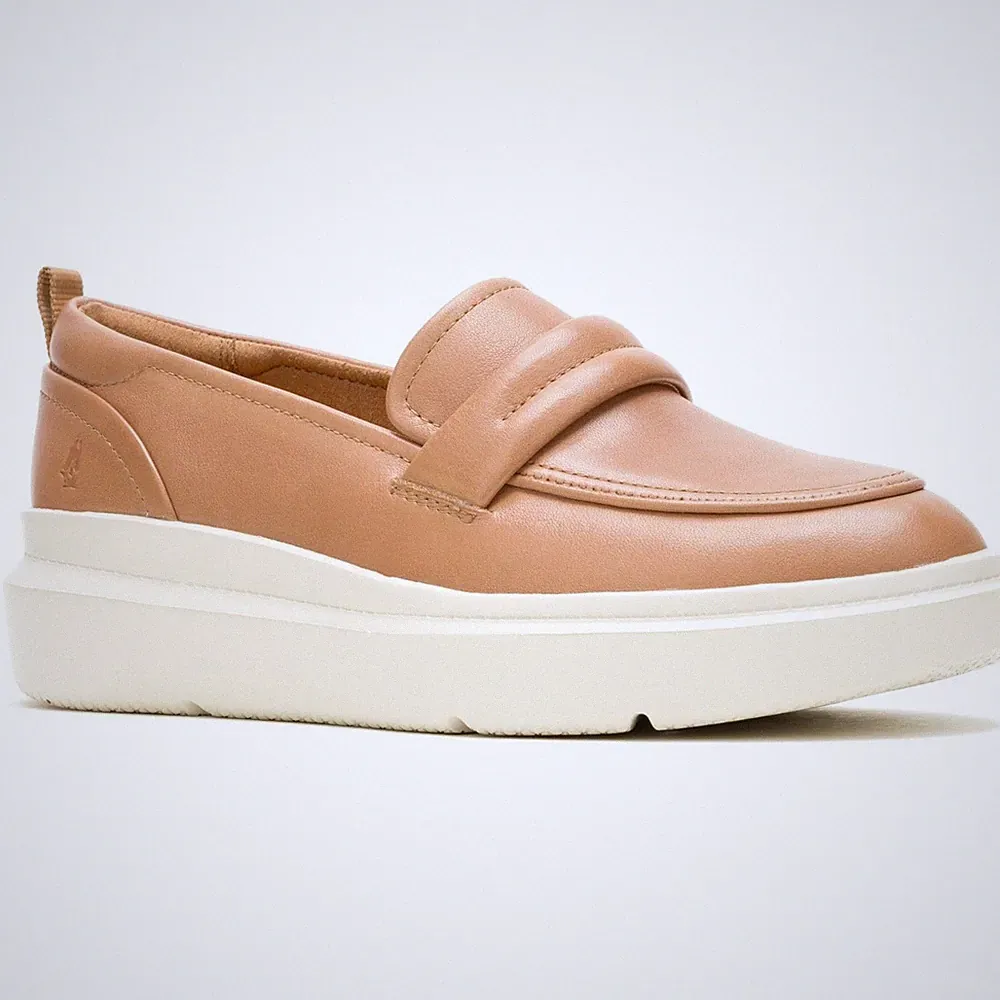 Hush Puppies Joy Penny Leder Damen Tan Loafers