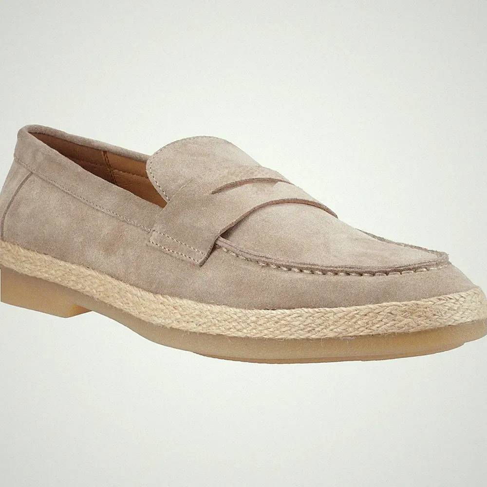Hush Puppies Laurence Herrenloafer Aus Wildleder In Taupe