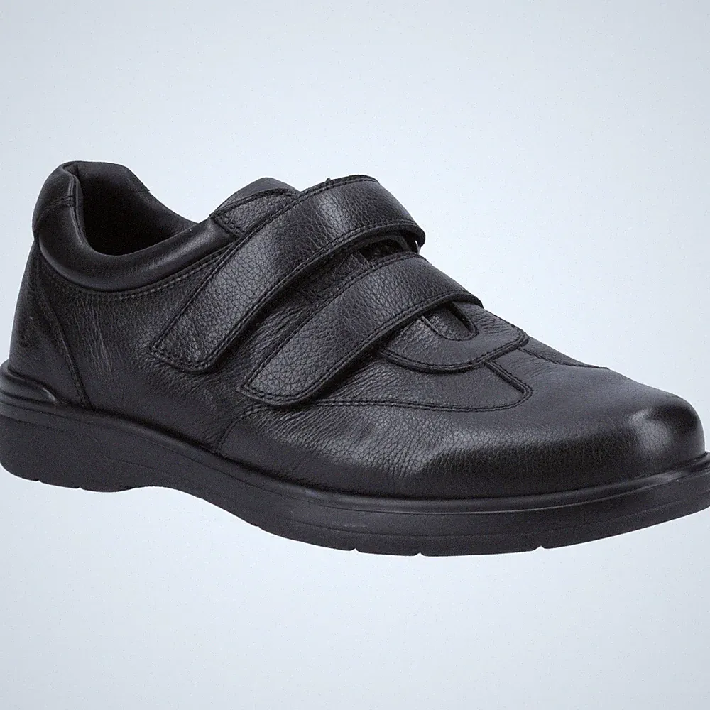 Hush Puppies Magnus Leder Herren Schwarze Loafer