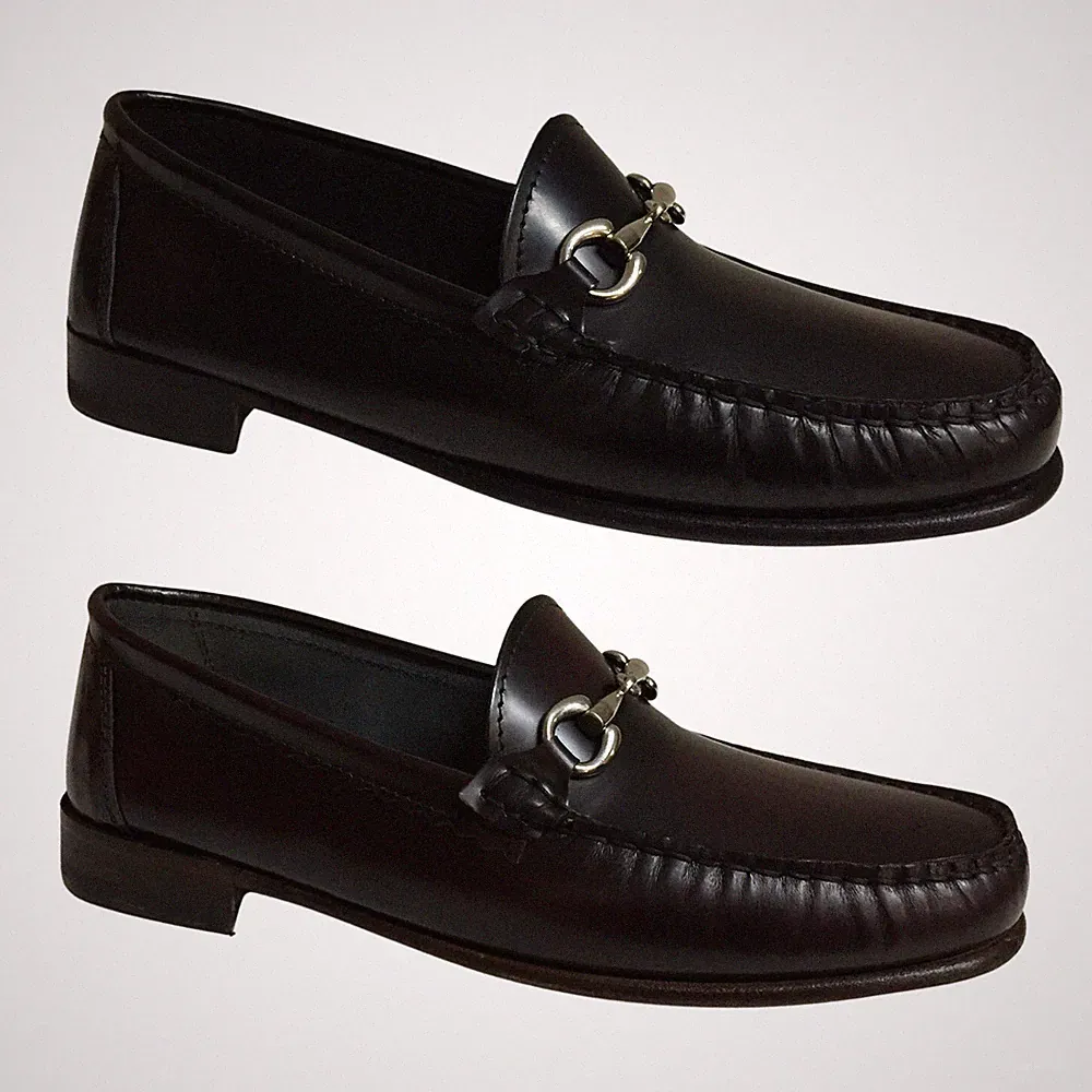 ICON LAB Herren Halbschuh ungefüttert gebürstet Art 5400/1/INS 100% Leder MADE ITA