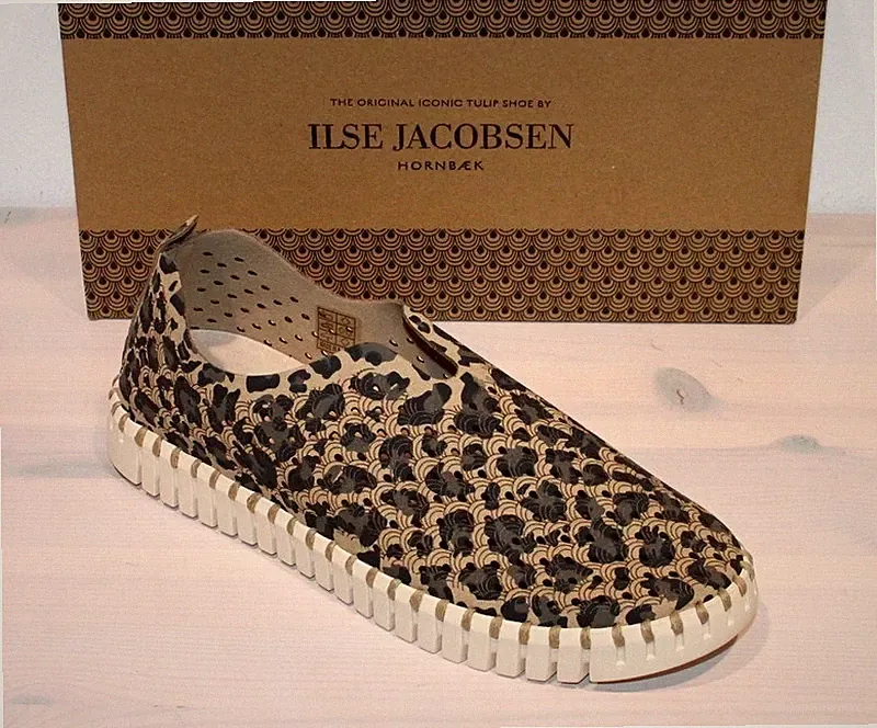 ILSE JACOBSEN Flats TULIP 3275LEO Slipper Loafer Halbschuh Recycling - Neu&OVP!