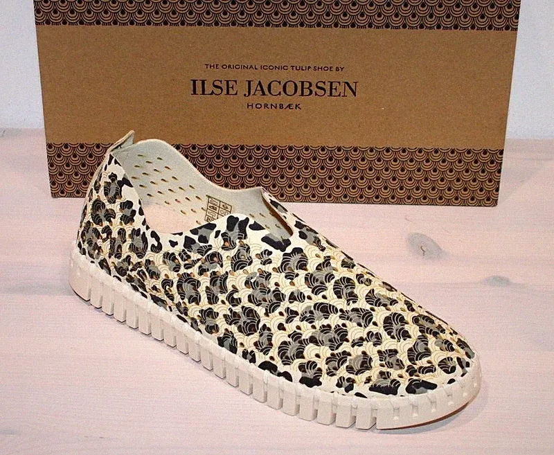 ILSE JACOBSEN Flats TULIP 3275LEO Slipper Loafer Halbschuh Recycling - Neu&OVP!