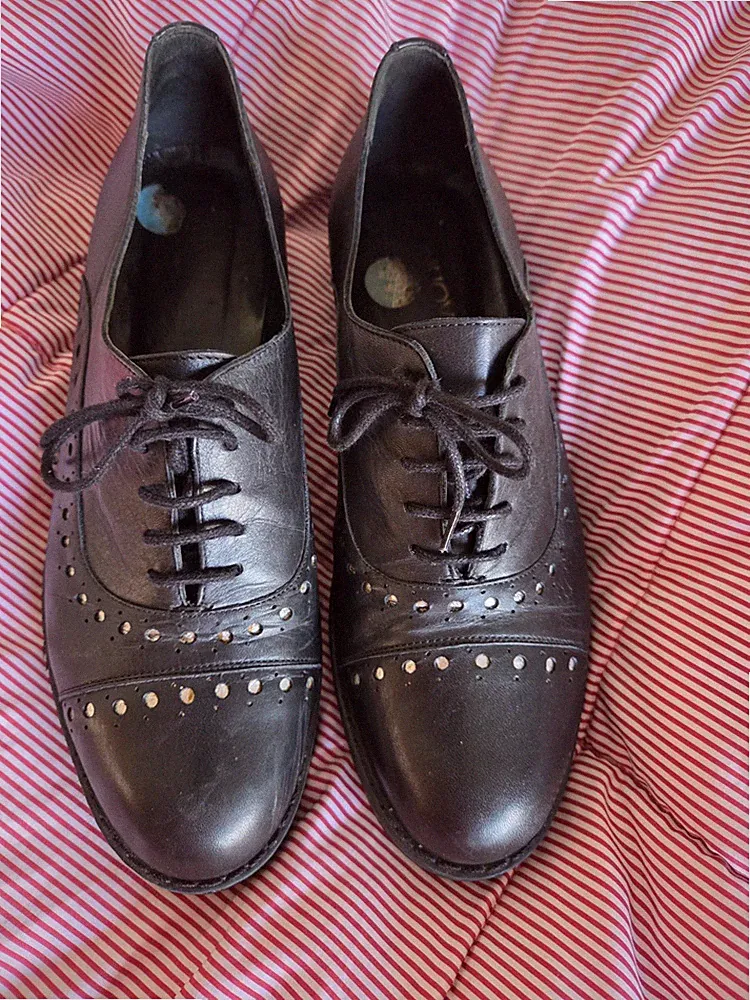 Inuovo 39 Loafer Schnürschuhe Budapester Dandy Style TK Maxx schwarz Halbschuhe