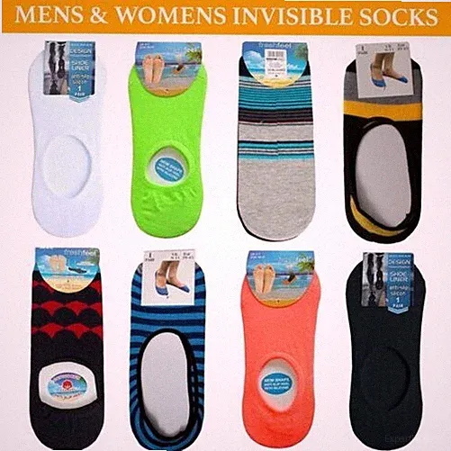 Invisible Socks Turnschuhe No-Show Schuhe Futter Herren Damen Anti Slip Füßlinge