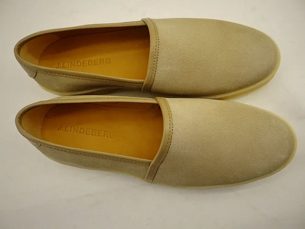 J.LINDEBERG VICO Loafer Sneaker Slipper safari beige suede Herren Schuhe Gr.42